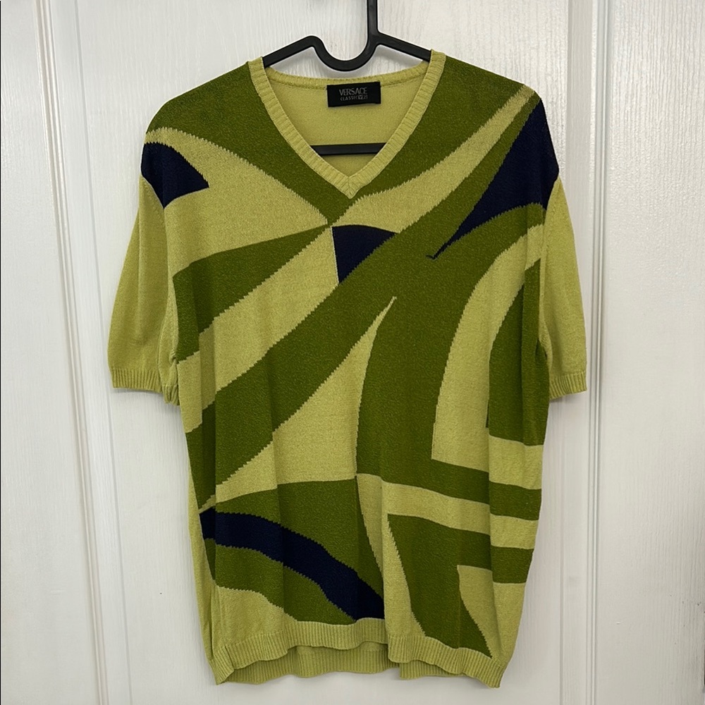 Versace Men's Green Sweater